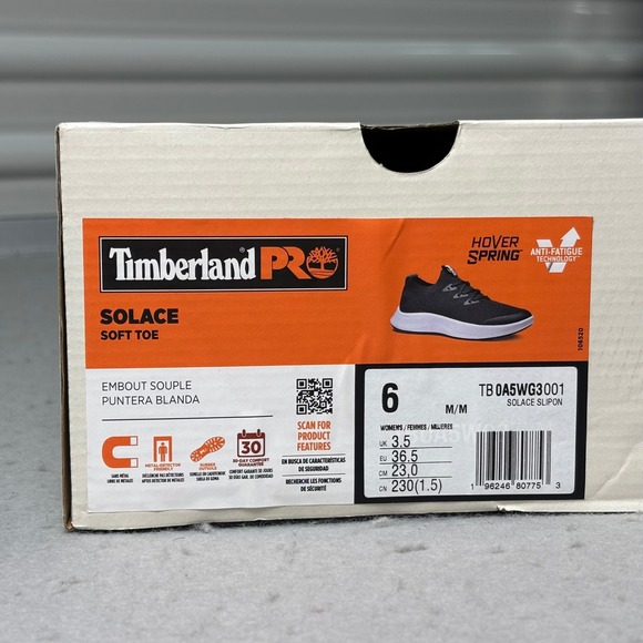 Timberland Pro Womens Black Knit Slip On Sneakers Shoes Size 6M ASTM F3445 21 SR
